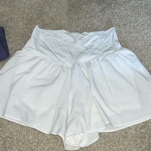 Aerie White Crossover Short